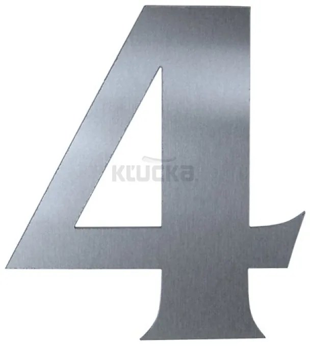 Domové číslo popisné 120mm nerez č.4