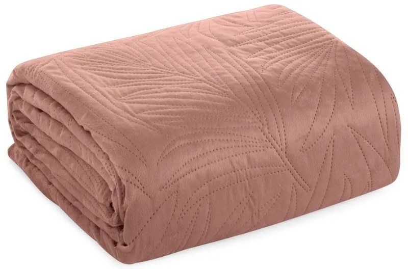 Dekorstudio Luxusný zamatový prehoz na posteľ LUIZ4 v ružovej farbe Rozmer prehozu (šírka x dĺžka): 170x210cm