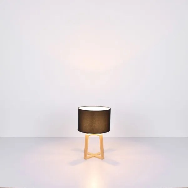 Globo 21621B - Stolná lampa MORITZ 1xE14/40W/230V čierna