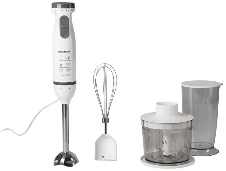 SILVERCREST® KITCHEN TOOLS Tyčový mixér SSMS 600 E6 (biela) (100360825)
