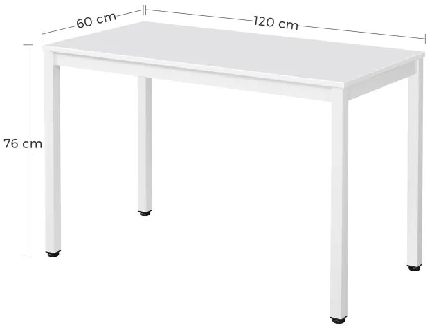 Jedálenský stôl TESSA biely