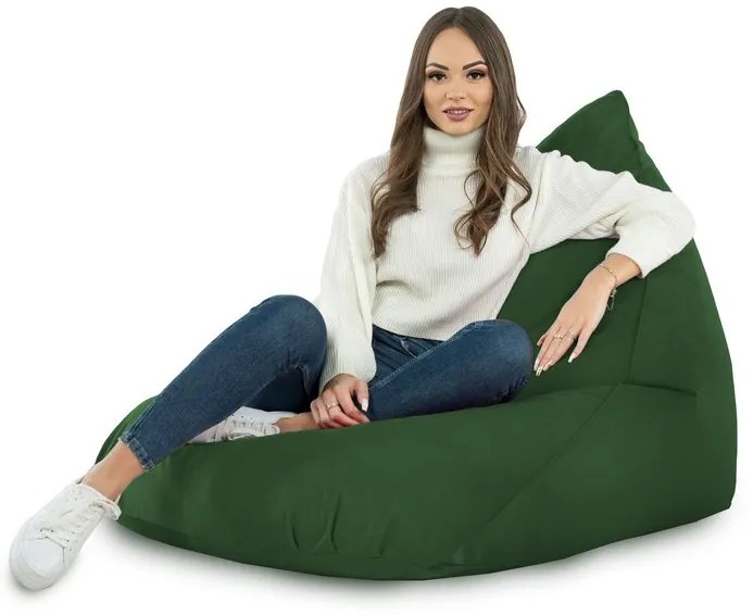 Sedací vak Bermudy Plyš Farba: Tm. zelený