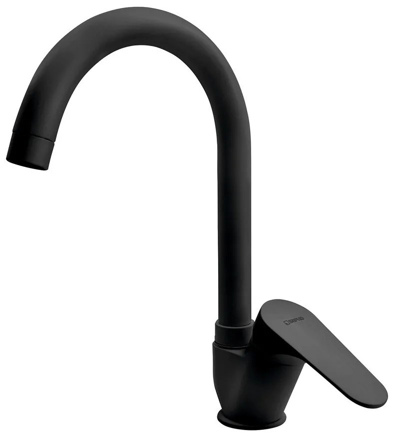 Sapho Sapho, CORNELI stojánkova drezová batéria s vysokou hubicou, čierna matná, CE60/15