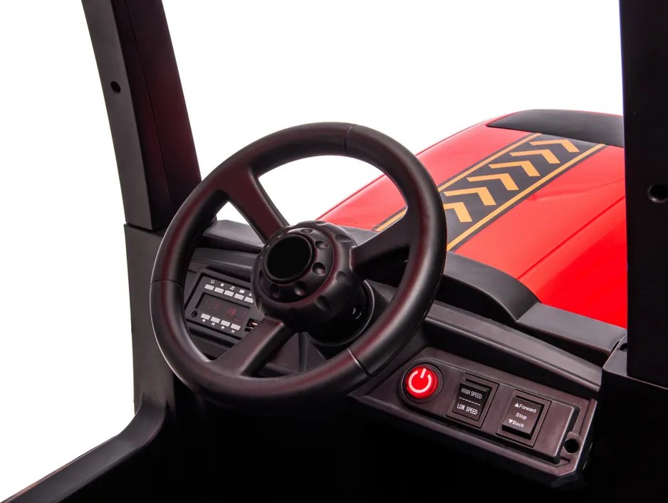 LEAN CARS A011 Červený batériový traktor 24V