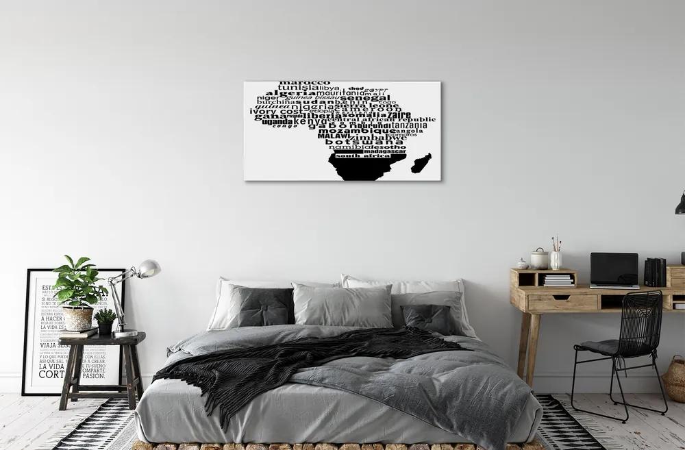Obraz canvas Čierna a biela titulky 120x60 cm