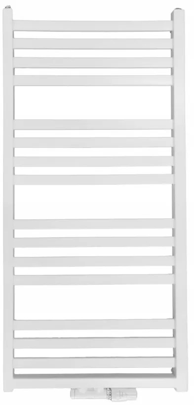 Regnis LOX, vykurovacie teleso 530x1190mm so stredovým pripojením 50mm, 698W, žltá kari matná, LOX120/50/D5/RAL1027