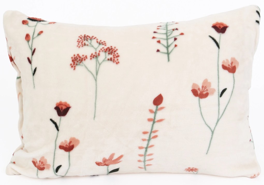 Obliečka na vankúš mikroplyš Exclusive 40 × 60 cm - Vlčie maky béžové