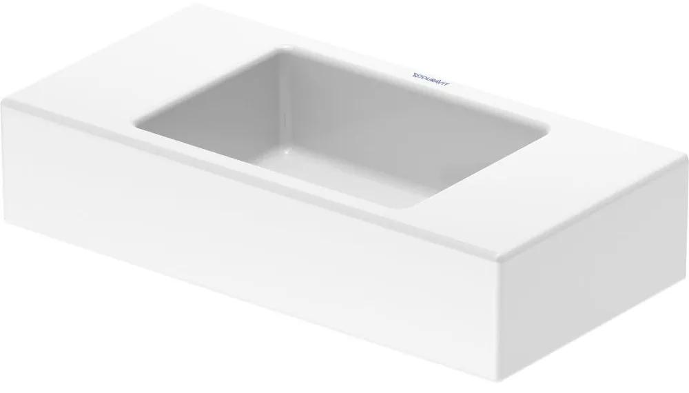 DURAVIT Vero Air umývadielko do nábytku bez otvoru, bez prepadu, 500 x 250 mm, biela, s povrchom WonderGliss, 07245000001