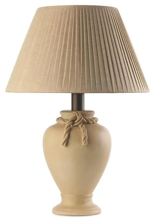 ONLI - Stolná lampa TRECCIA 1xE27/22W/230V 65 cm béžová