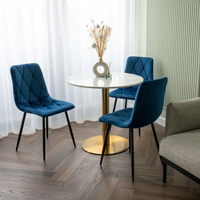 Jedálenská stolička MADISON zamatová, granátová