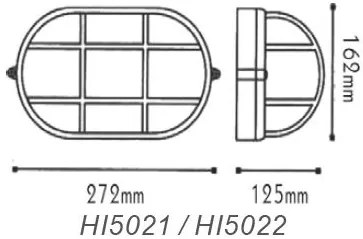 ACA Lighting Vonkajšie prisadené svietidlo HI5022B max. 40W/E27/IP45, čierne