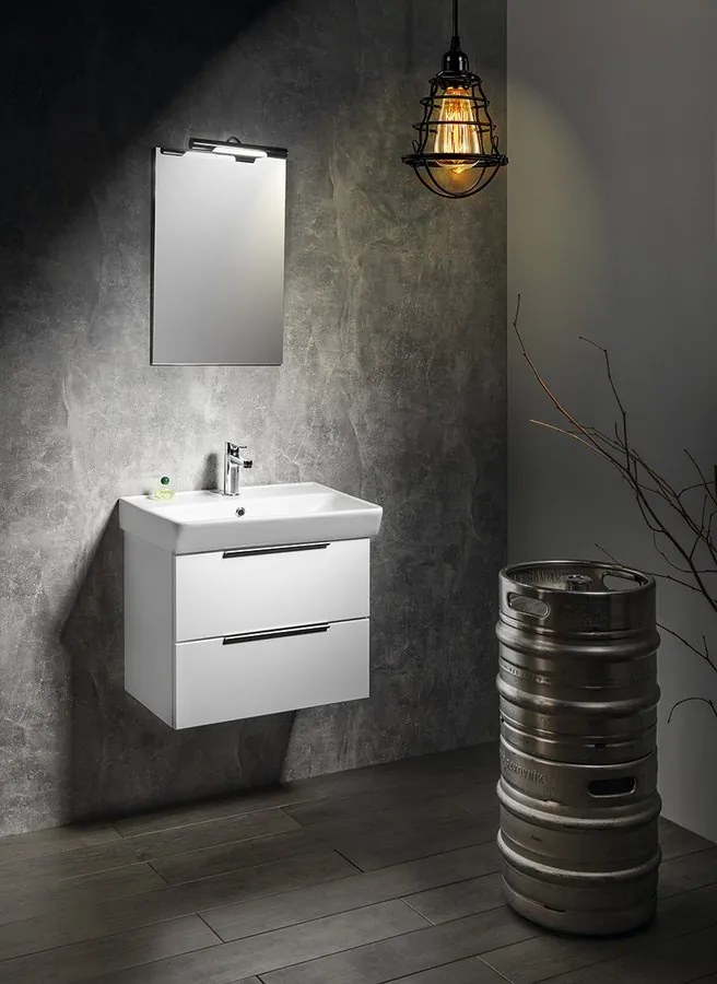 Bruckner Bruckner, NEON skrinka s keramickým umývadlom 60x41,5 cm, biela, 501.113.0