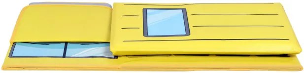 Taburetka v tvare autobusu žltá