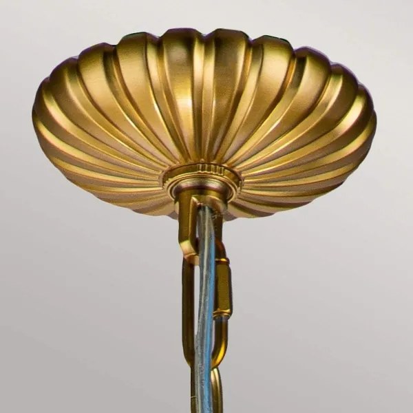 Feiss FE-ADAMS-4P-BB - Luster na reťazi ADAMS 4xE14/60W/230V zlatá