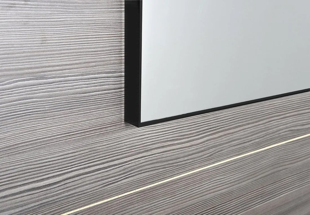 Sapho Sapho, AROWANA zrkadlo v ráme, 1200x600mm, čierna mat, AWB1260