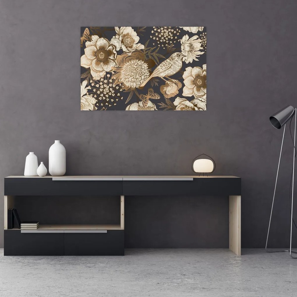 Obraz - Zlatá záhrada (90x60 cm)