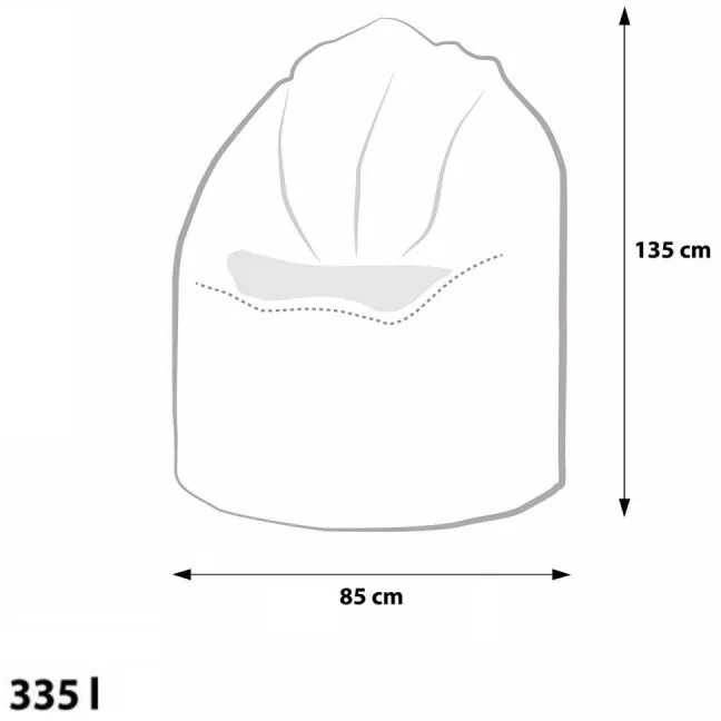 EF4021 Ecopuf Sedací vak Ecopuf - Mega sako Modern Prémium polyester DG54