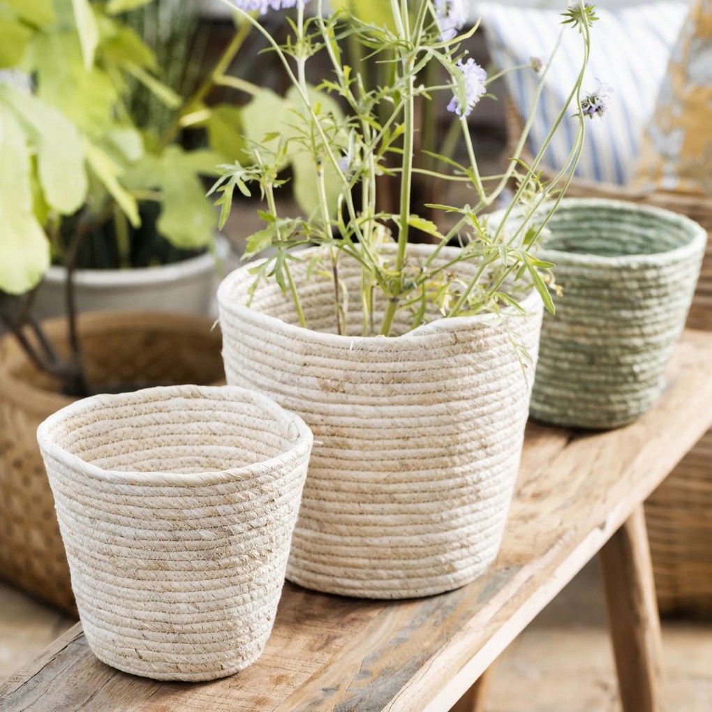 Ib Laursen Obal na kvetináč Cream 15 cm