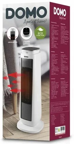 DOMO DO7347H stĺpový teplovzdušný ventilátor