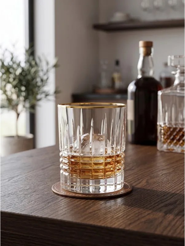 BOHEMIA PRESTIGE PERFECTO GOLD POHÁR NA WHISKY 300ML SADA 6KS