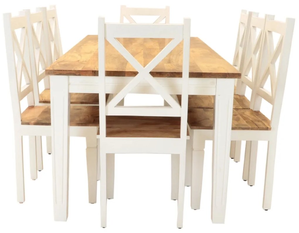 furniture-nabytek.cz - Jedálenský set pre 8 osôb z masívneho mangového dreva