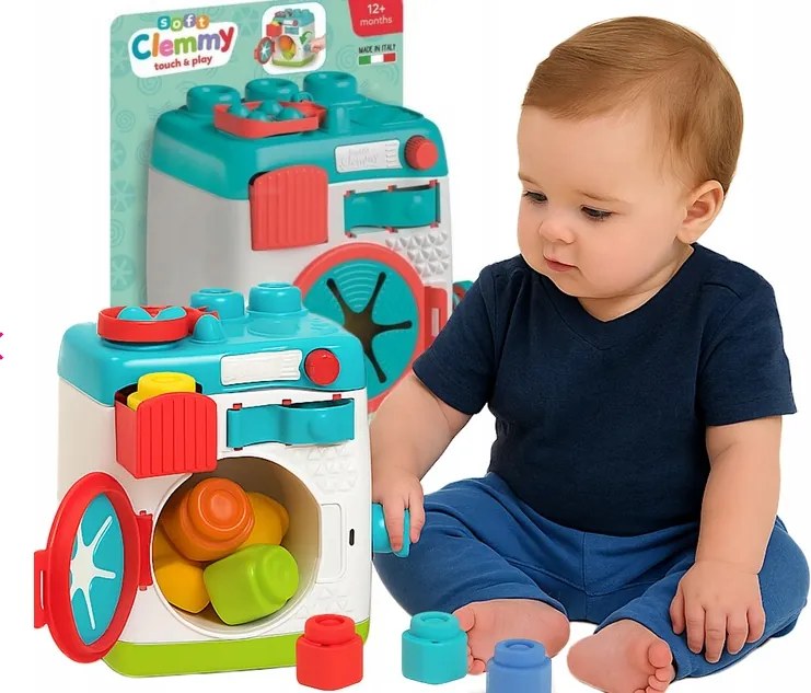 Senzorické triediace bloky Clemmy Washing Machine Clementoni 17582