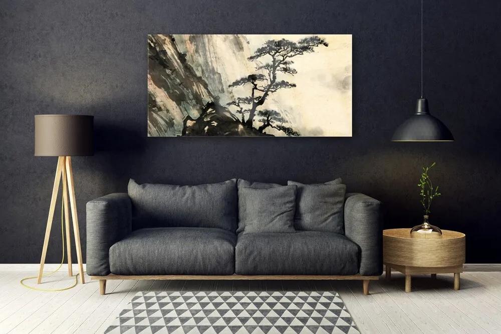 Obraz plexi Maľovaný strom umenie 120x60 cm
