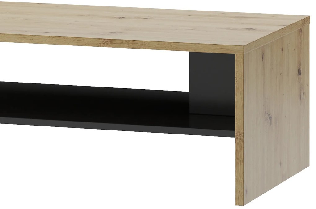 Konferenčný stolík Lucas II 41 120 cm dub Artisan/čierny