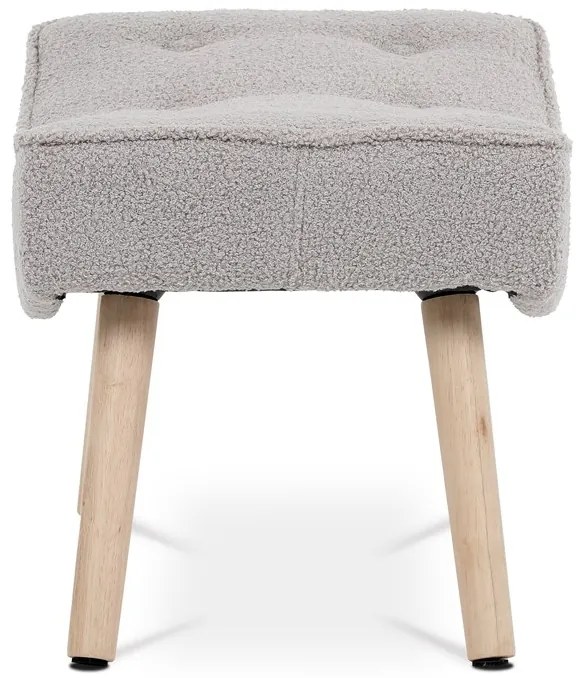 Autronic BONTEC Podnožka, sivá látka, AK-309P GREY2 Farba: Biela