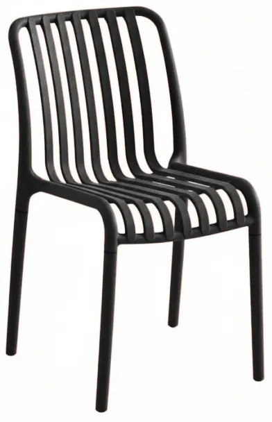 Plastová stolička TREGO, antracitová