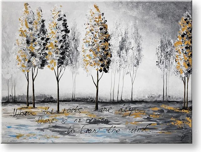 Maľovaný obraz na stenu STROMY