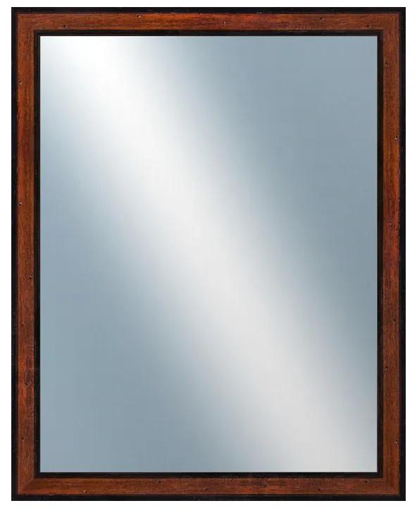 DANTIK - Zrkadlo v rámu, rozmer s rámom 40x50 cm z lišty CASTAGNO hnedá (396)
