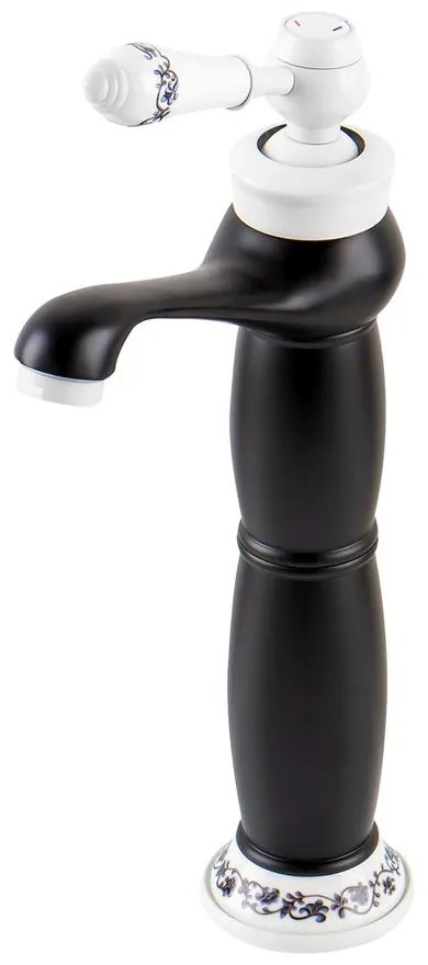 Izmir Black & White zvýšená retro umývadlová batéria