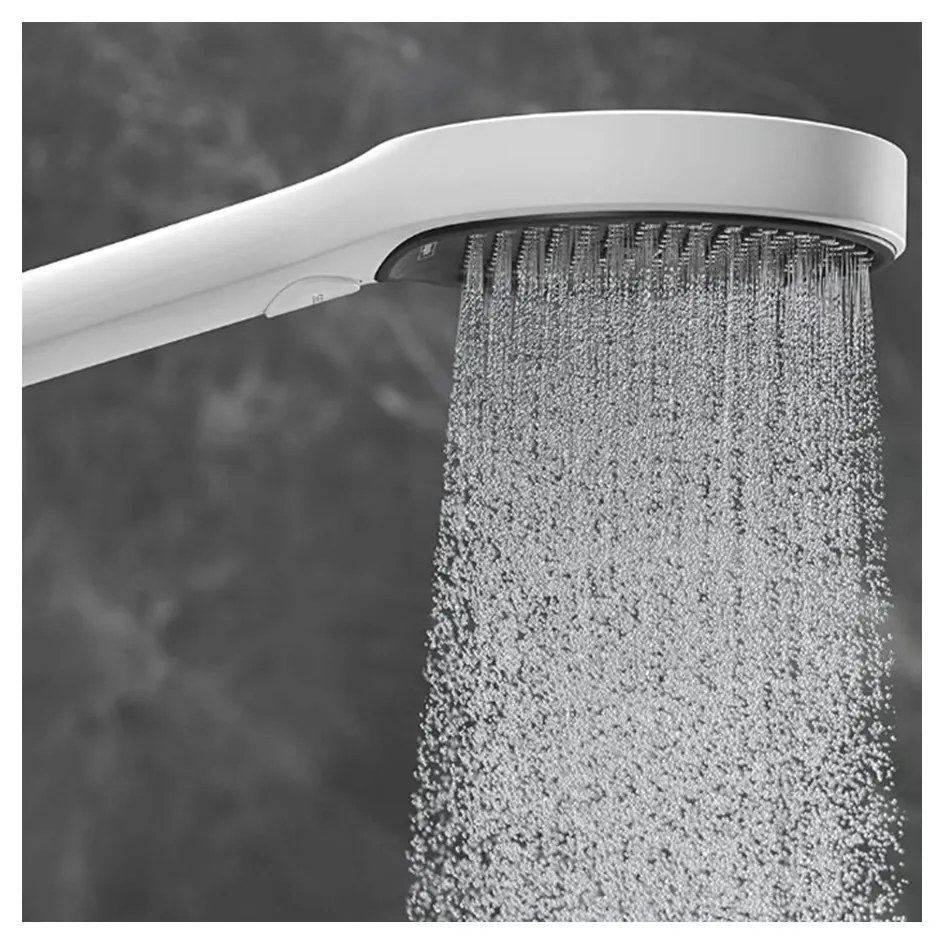 Hansgrohe Rainfinity, ručná sprchová hlavica 130 3-funkčná, biela matná, HAN-26864700