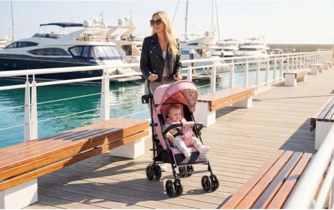 Športový kočík Davos 35 ružový