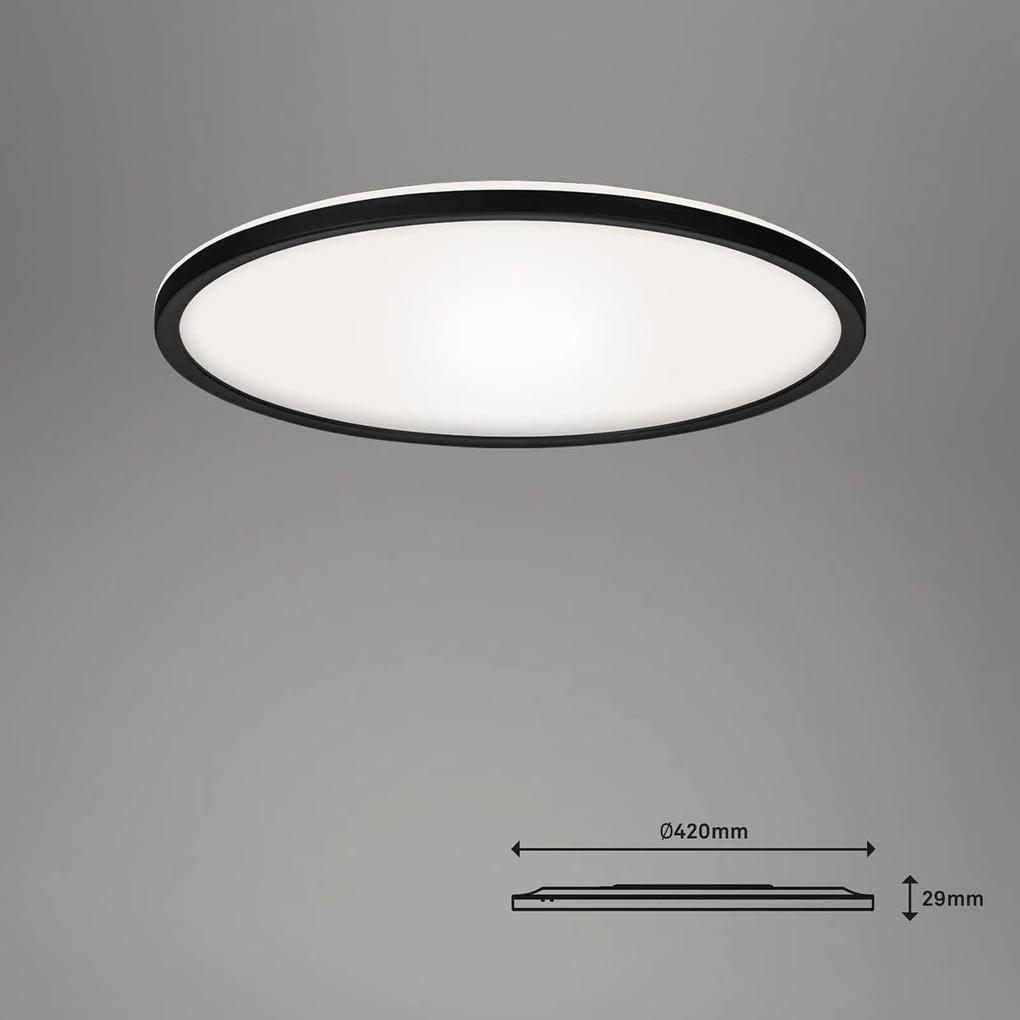 Stropné LED svetlo Slim smart čierna CCT okrúhle
