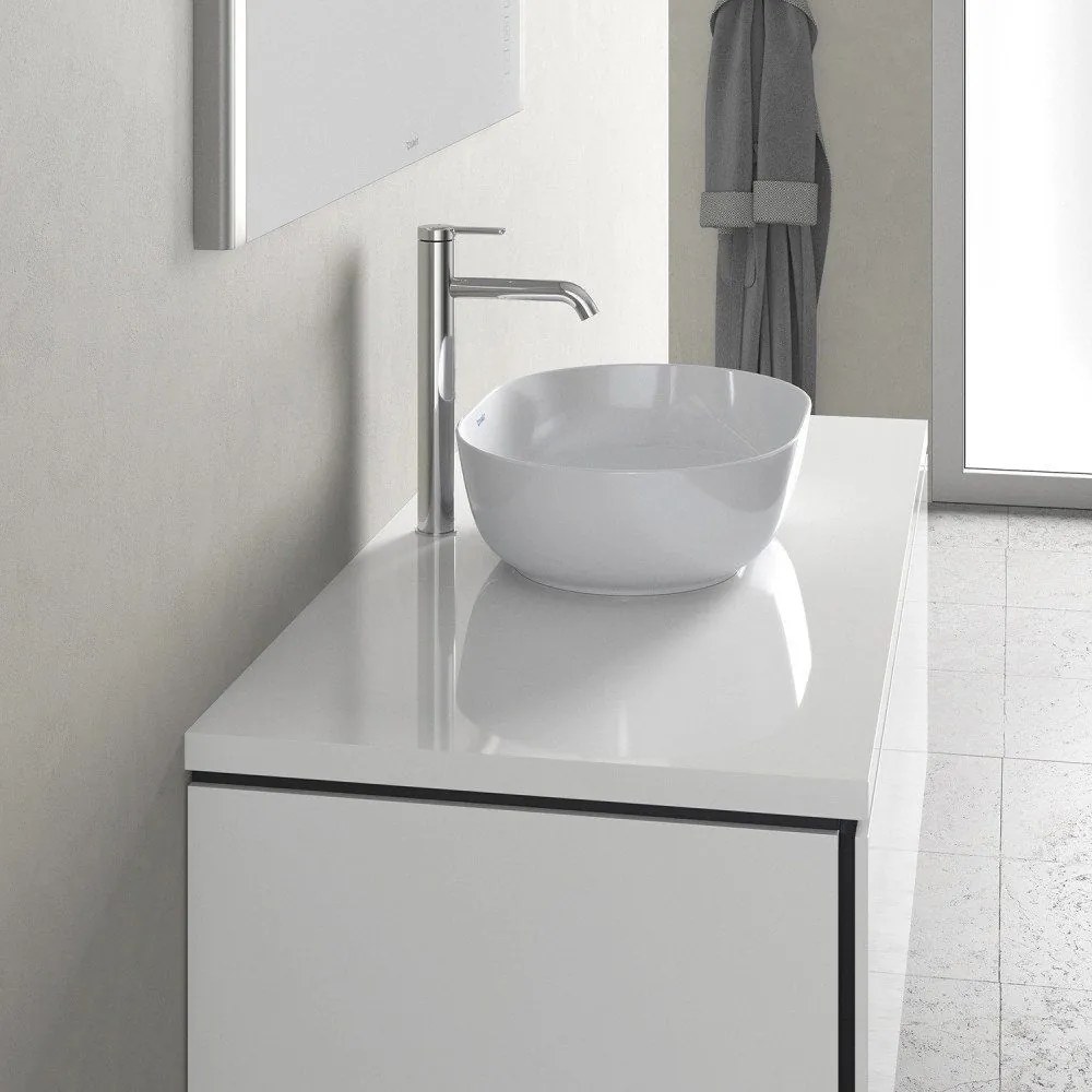 DURAVIT Luv oválna umývadlová misa bez otvoru, bez prepadu, 600 x 400 mm, biela/biela matná, 0379602600