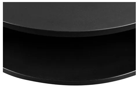 Konferenčný stolík FIKOLI 40x75 cm čierna/zlatý dub