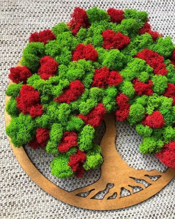 Strom na stenu z machu Angelina 30 cm