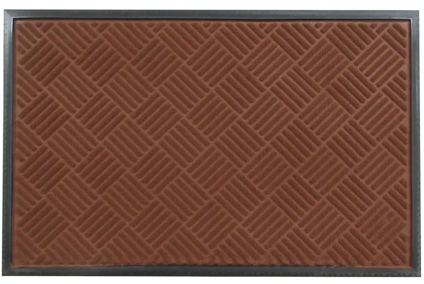 Rohožka reliéfna hnedá premium 60x90 Cmrb60900