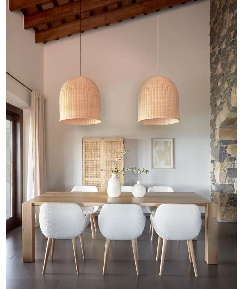 Jedálenský stôl v dekore duba v prírodnej farbe 110x220 cm Deyanira – Kave Home