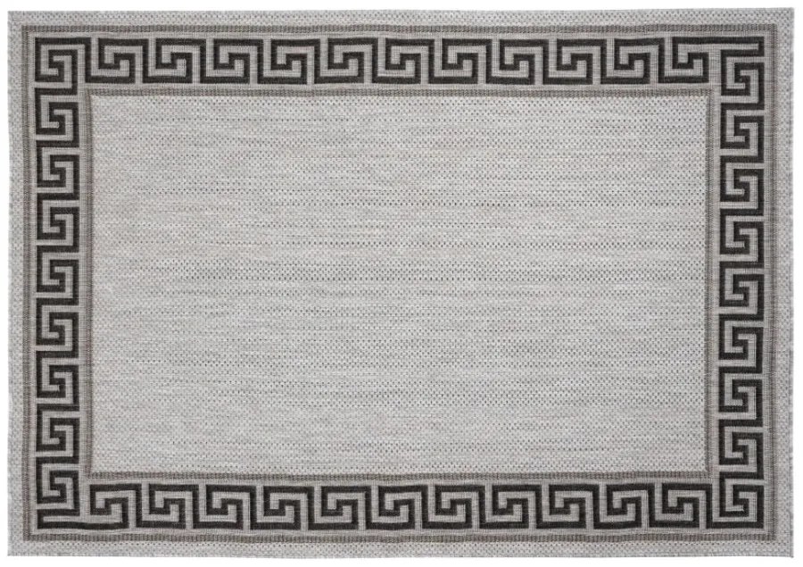 Sivý koberec s egyptským vzorom Melissa Šírka: 60 cm | Dĺžka: 100 cm