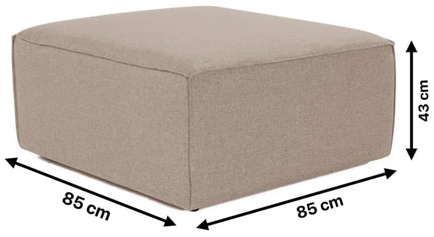 Taburet FORA 85 cm hnědý