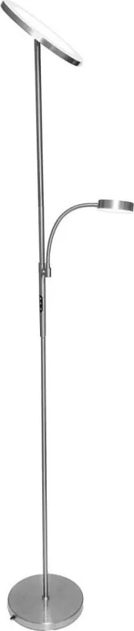 LED stmievateľná stojacia lampa NORA LED/25W/230V 2200/3000/4000K + LED/5W 3000K chróm + DO