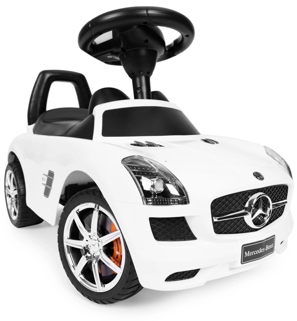 MULTISTORE Pojazdné autíčko Mercedes SLS AMG biele pre deti