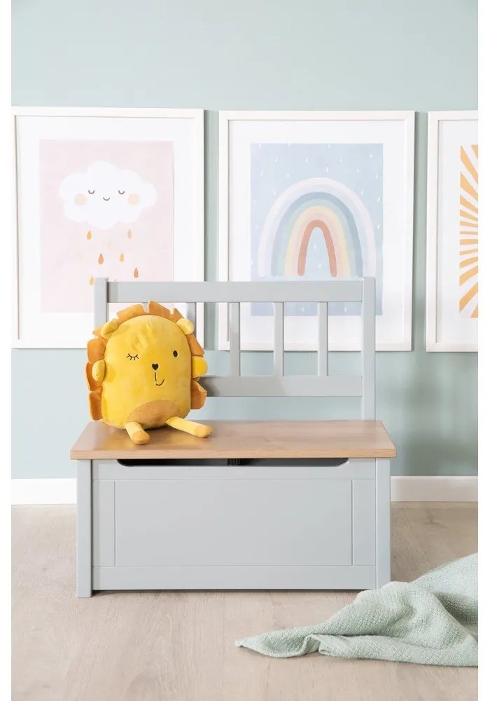 Taupe detská lavica Woody – Roba