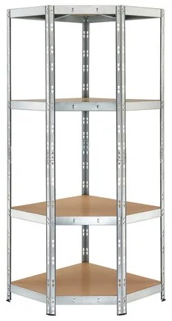 Parkside® Rohový regál so 4 policami Rivet, 180 x 70 x 70 x 40 cm (100373576)