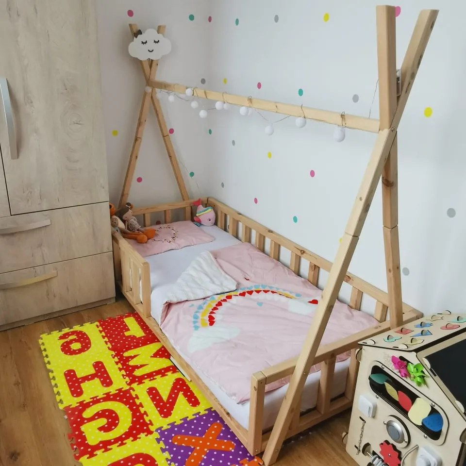 Wilsondo Detská posteľ domček Tipi 180x80 Variant úložný box: Bez úložného boxu