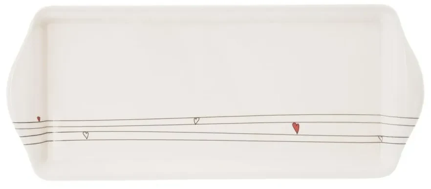 Servírovacia tácka SRDIEČKA 39,5x16,5 cm