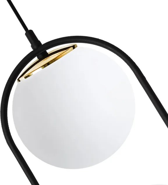 Závesné svietidlo Florence, 2x biele sklenené tienidlo, b/g, U